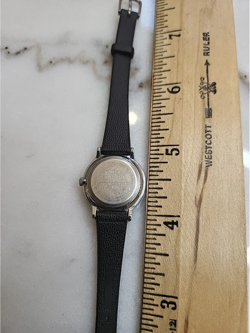 Women’s Timex Quartz Watch Leather Band New Battery 22mm Works Great Wear Ready